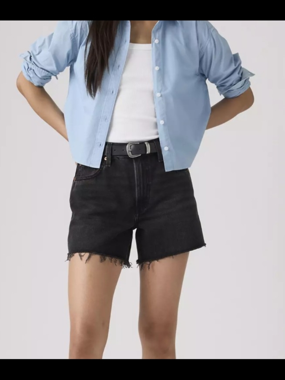 Levi's Ribcage Denim Shorts